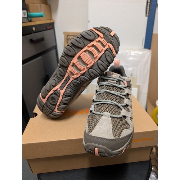 Merrell Women’s Hiking Boots Brown Tan Pink Nature Comfort Size 9.5 - Picture 6 of 12